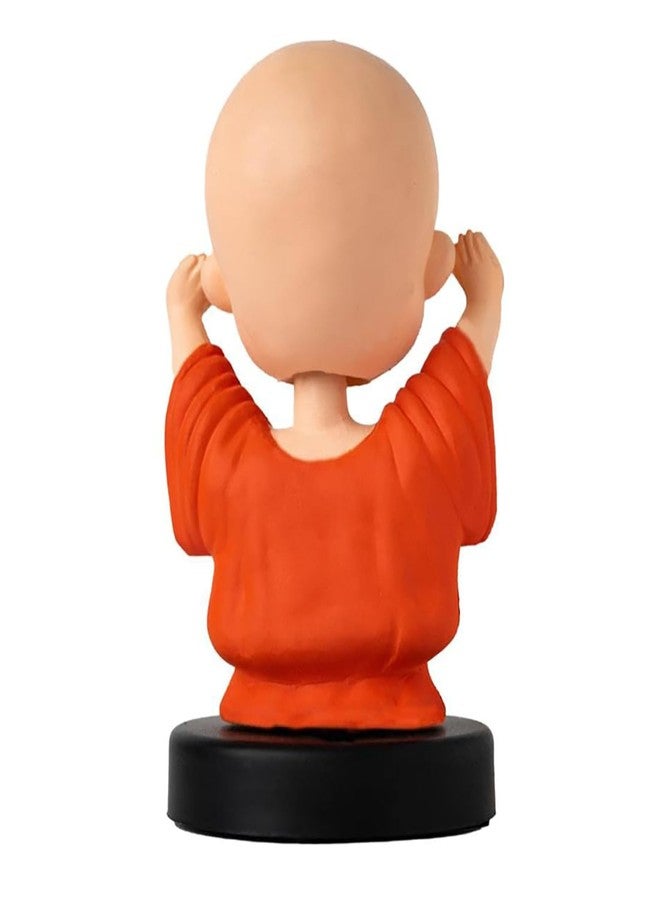 omuda Super Hero Action Figure Limited Edition Bobblehead with Mobile Holder for Car Dashboard, Office Desk & Study Table (Omuda-Bobble Laughing Buddha) - Image 4